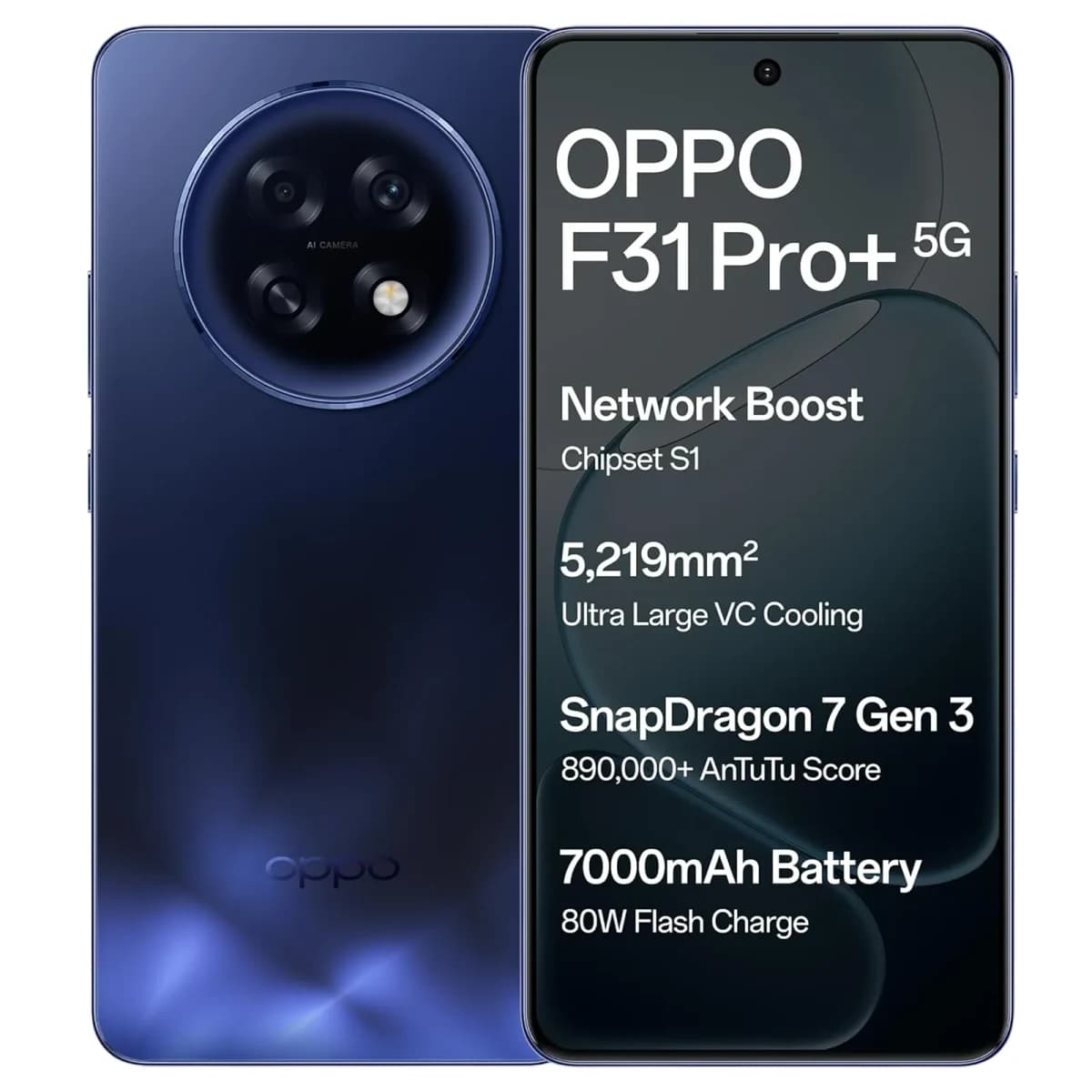 oppo F31 Pro Plus 5G - Gemstone Blue / 8GB / 256GB