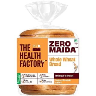 The Health Factory Zero Maida Whole Wheat Bread - 250 g