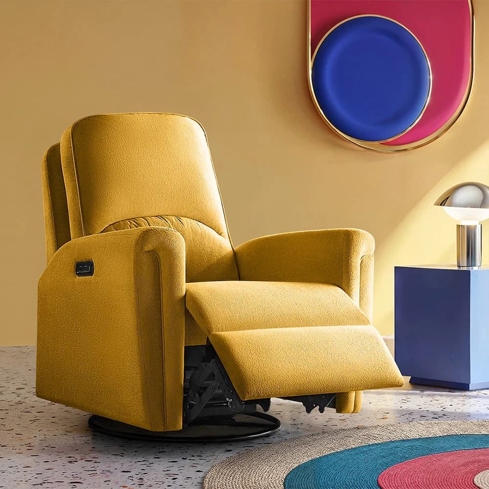 Sleepyhead Recliner RX8 - Fabric (Arrowwood Yellow - 1 Seater)